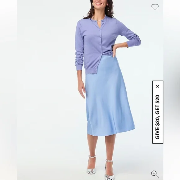 Jcrew Factory Slip Skirt New - Picture 2 of 3